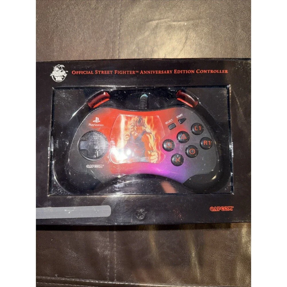 Sony Playstation 2 PS2 Street Fighter Anniversary Akuma Controller Complete CIB